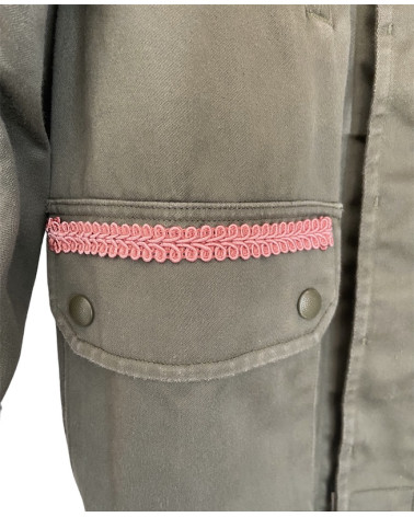 Veste militaire kaki So Pink "M"