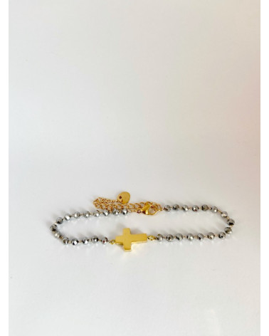 Bracelet croix "Lou"