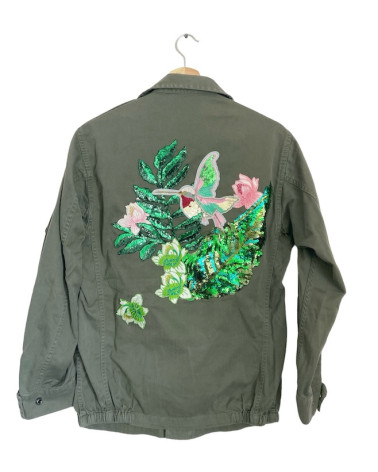 Veste militaire kaki Jungle "M"