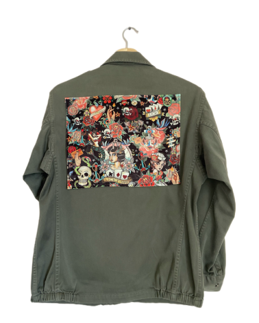Veste militaire kaki old school "M"